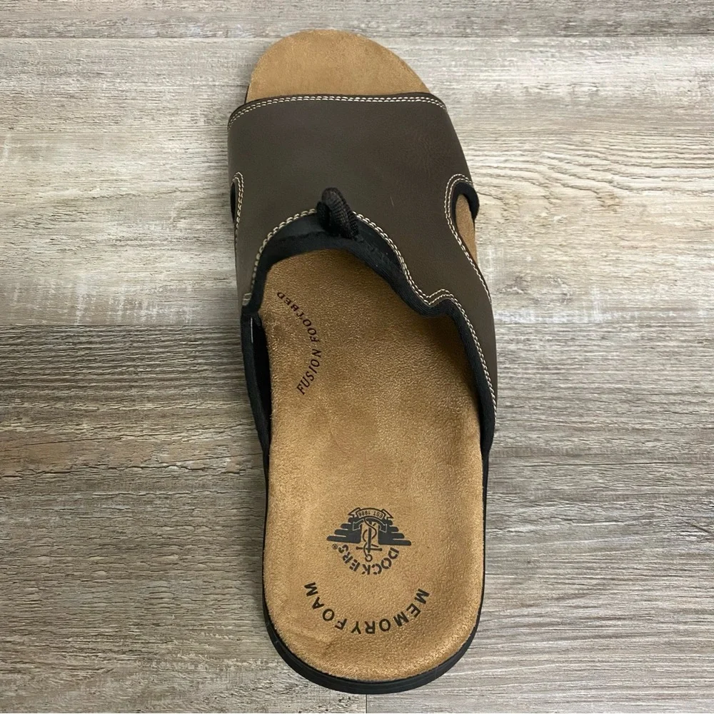 Dockers Men’s Barlin Sandals in Dark Brown-size 12W NEW w/o box🔥